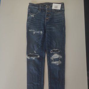 American Eagle Hi-Rise Jegging Dark Washed - 4 Reg